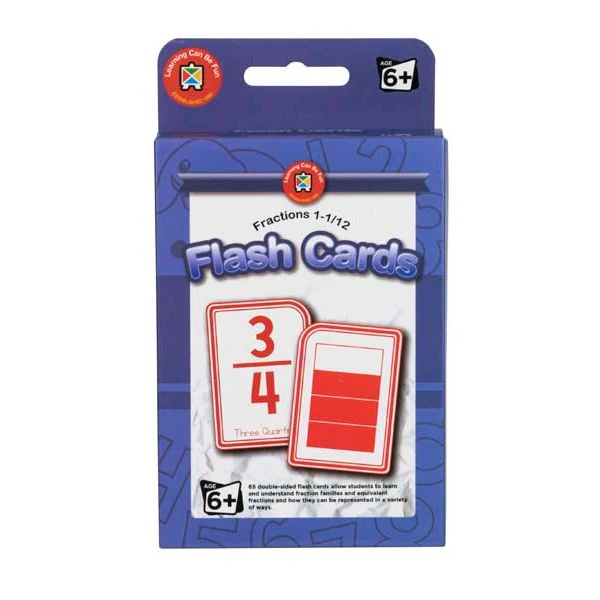 Learning Can Be Fun Flash Cards - Fractions