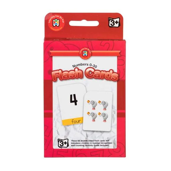 Learning Can Be Fun Flash Cards - Numbers 0-30