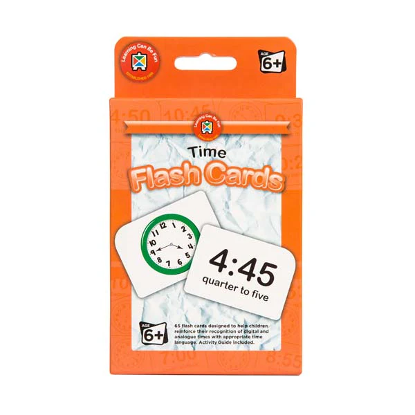 Learning Can Be Fun Flash Cards - Time