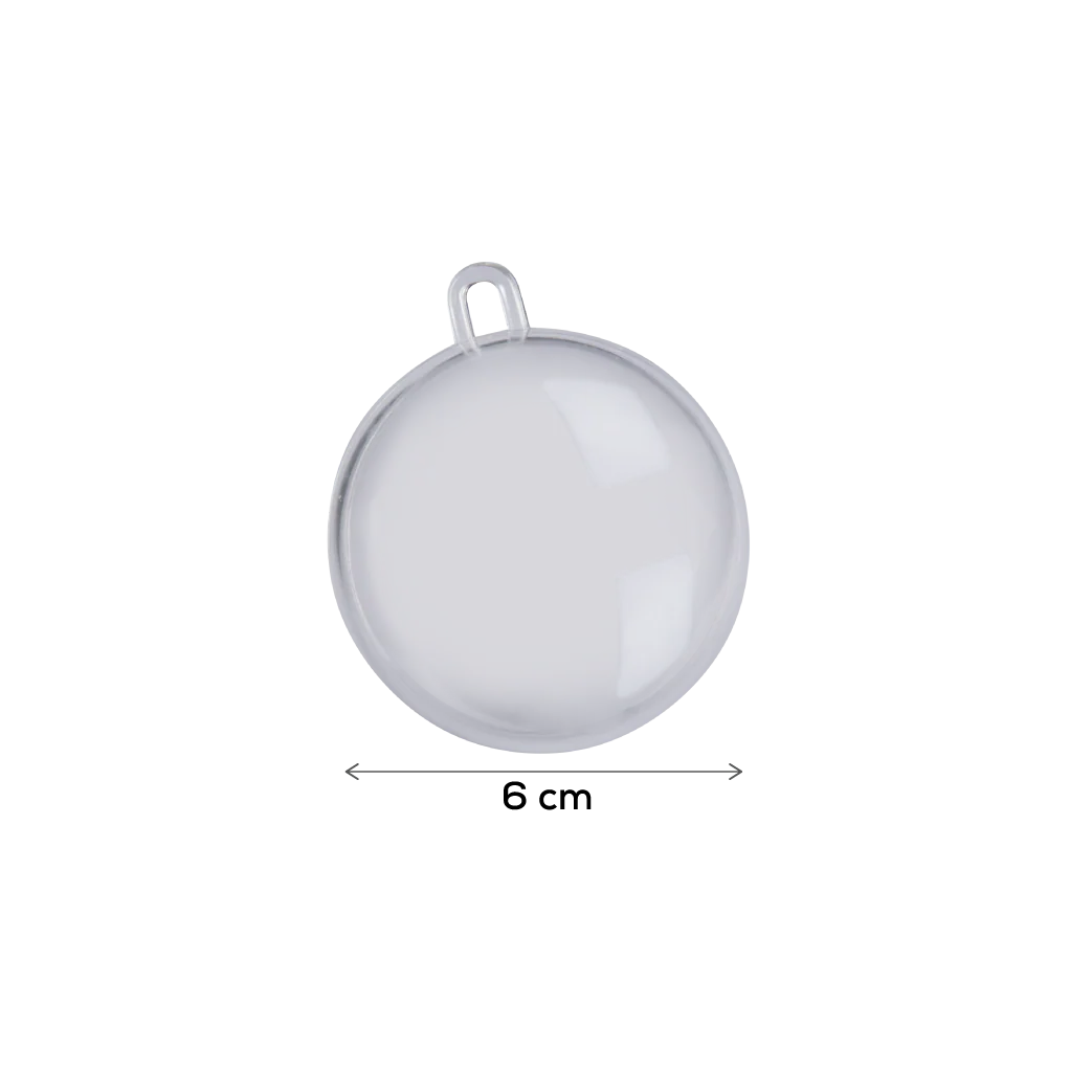Make A Merry Christmas Plastic Fillable Bauble 60mm 4 Pack - Image 2