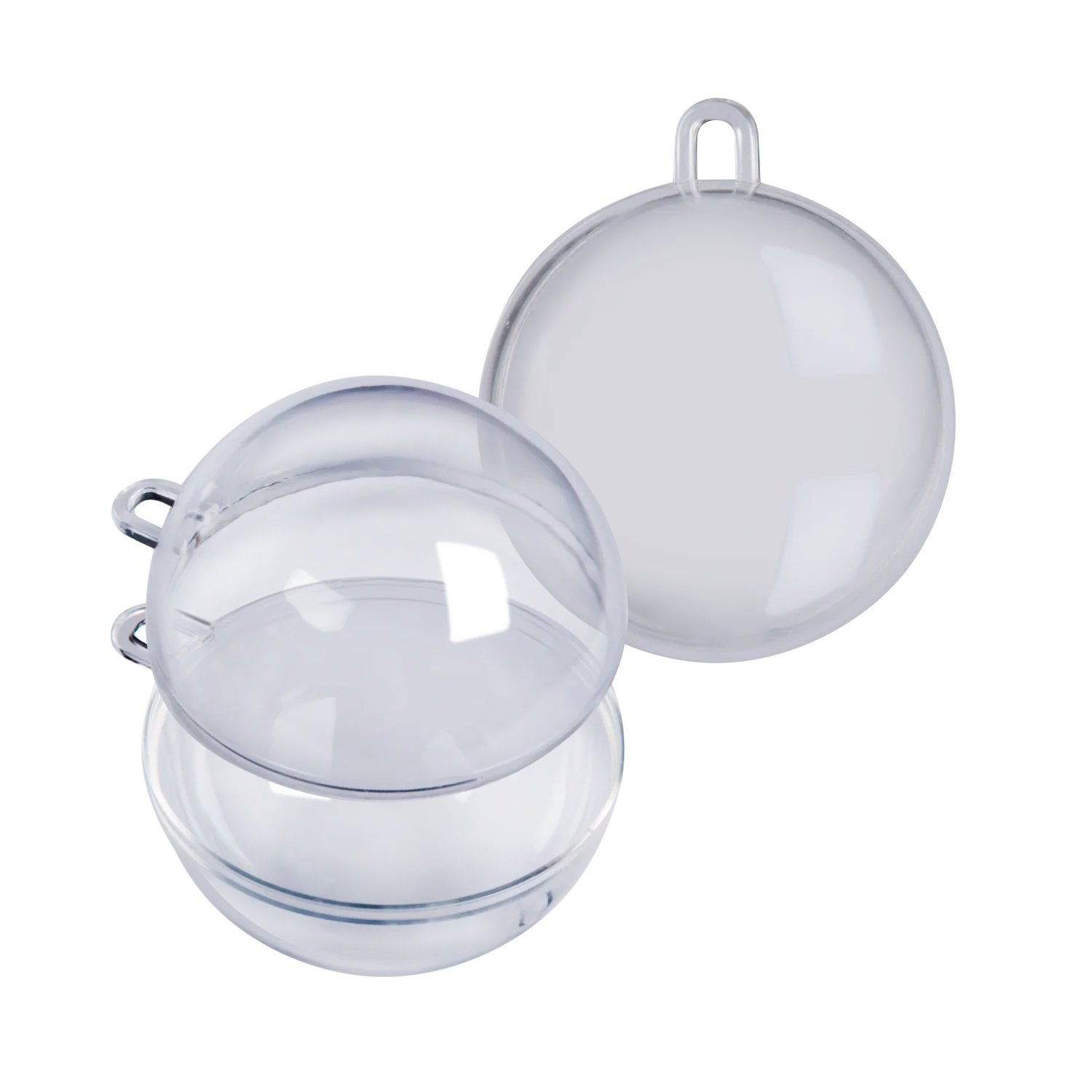 Make A Merry Christmas Plastic Fillable Bauble 60mm 4 Pack - Image 3