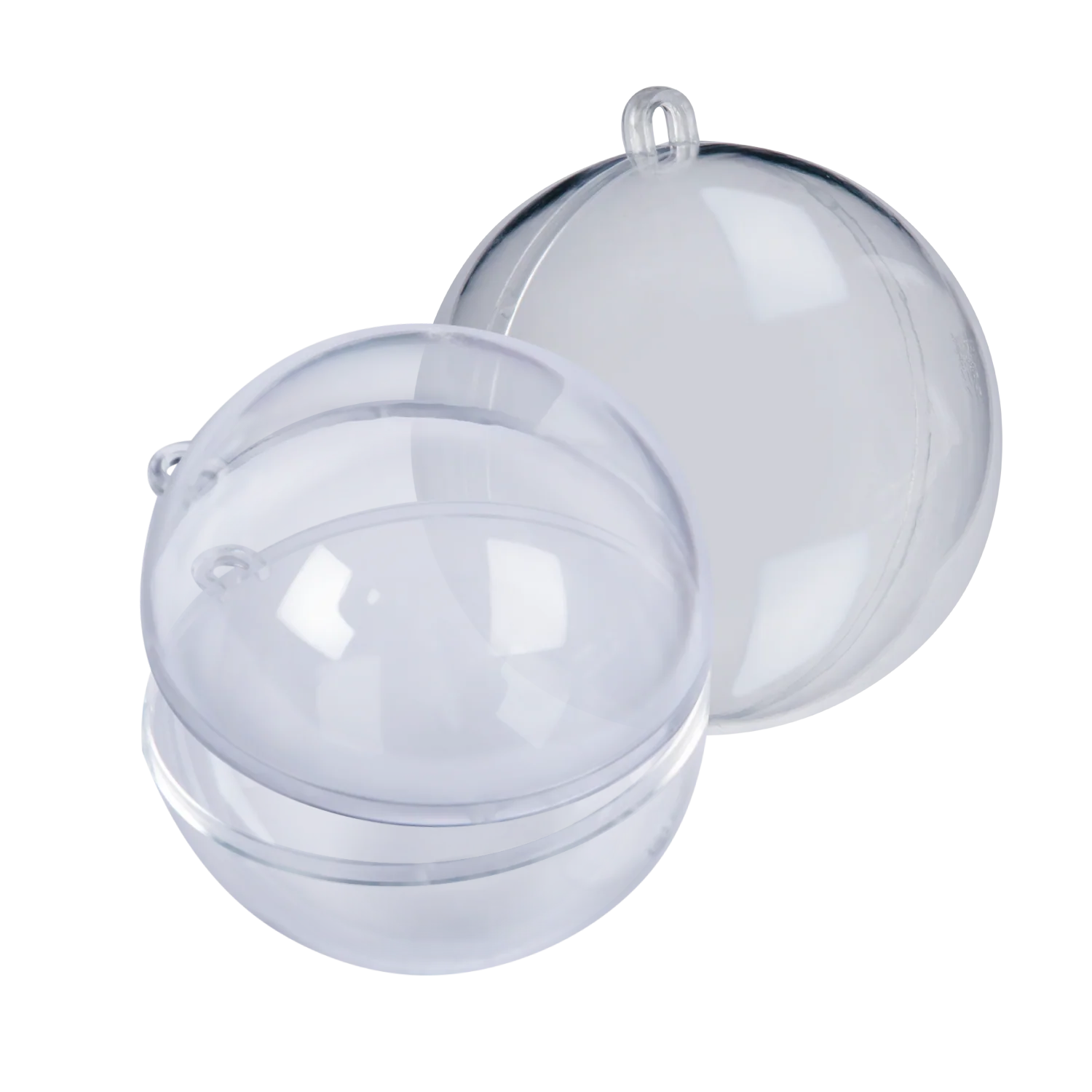 Make A Merry Christmas Plastic Fillable Bauble 80mm 4 Pack - Image 3