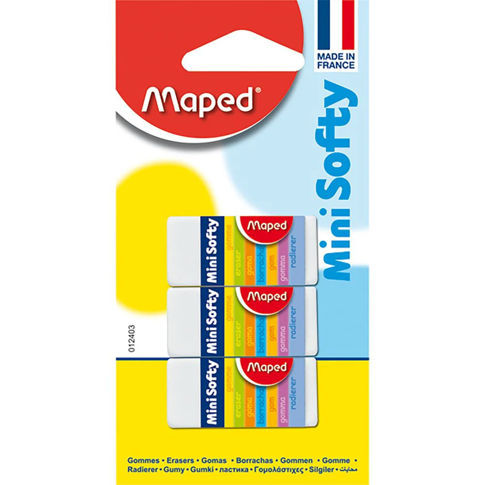 Maped Mini Softy Eraser - 3 Pack