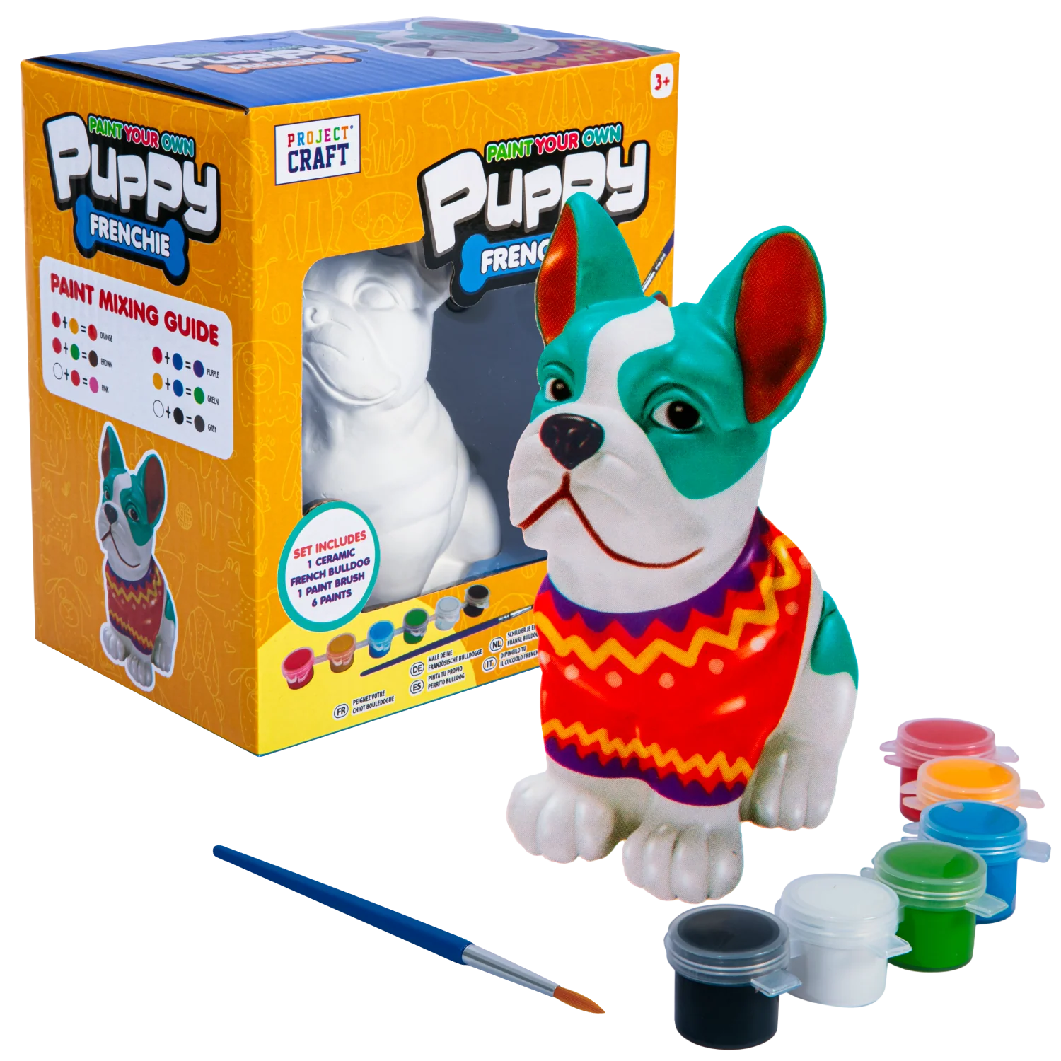Paint Your Own Plaster Frenchie - Image 3