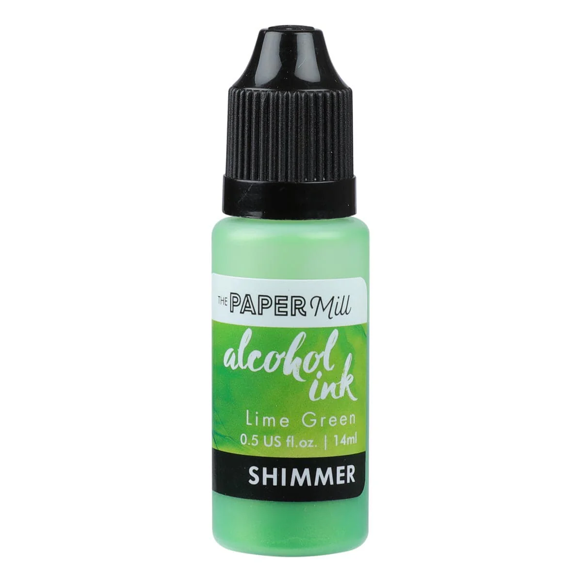 The Paper Mill Shimmer Alcohol Ink Lime Green 14ml - Image 2