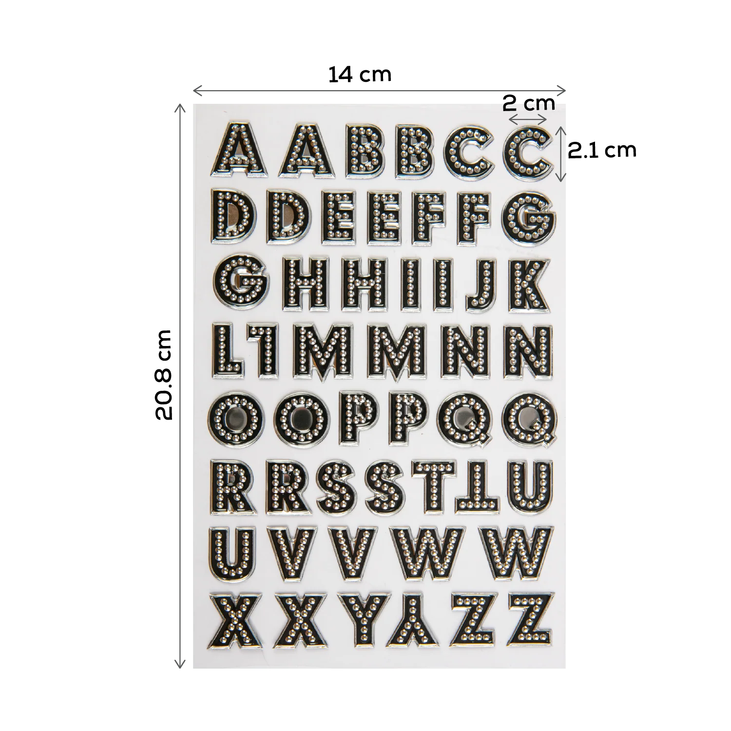 The Paper Mill Up in Lights Alphabet Stickers 250x144mm - Image 5