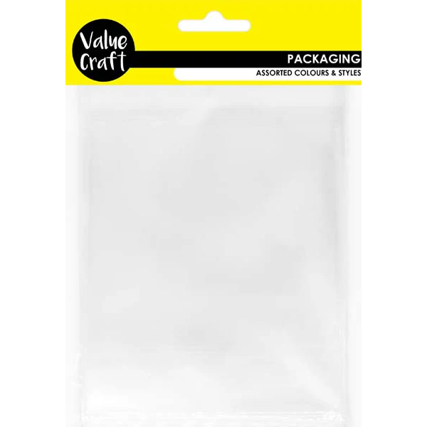 Plastic Favours Bags with Adhesive strips, 14x16cm, 30pk