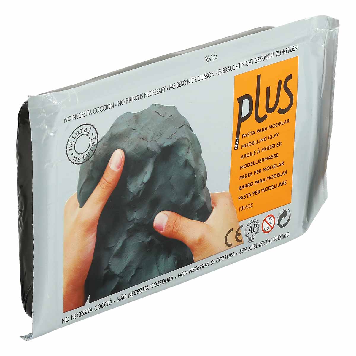 Plus Natural Self Hardening Clay Black 1kg - Image 2