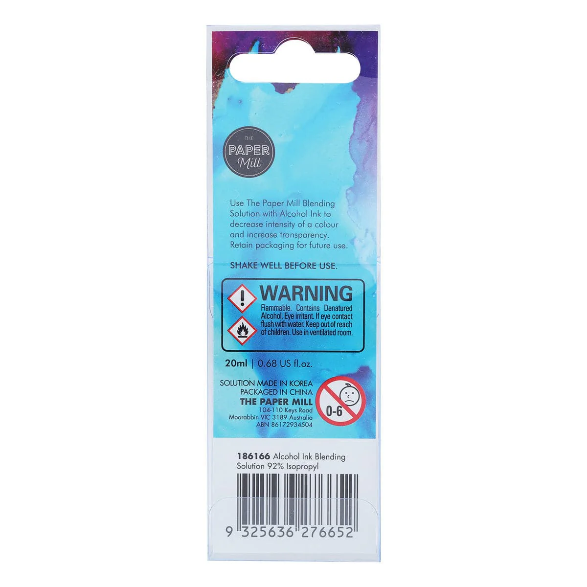 The Paper Mill Alcohol Ink Blending Solution 92% Isopropyl 20ml - Image 5