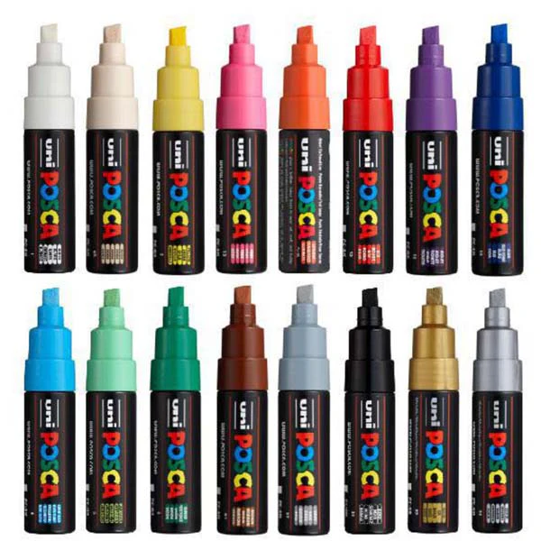 Posca PC8K Paint Markers, Assorted Colours, 16Pk - Image 2
