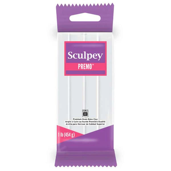Premo Sculpey Modelling Clay, 1lb/454g, White