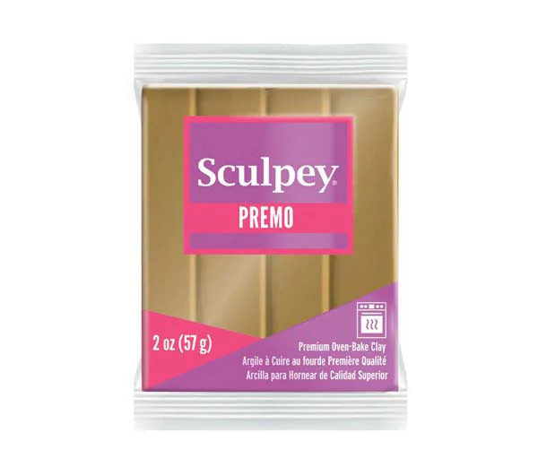 Premo Sculpey Modelling Clay, 57g, Antique Gold