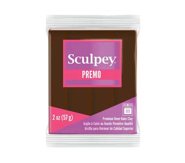 Premo Sculpey Modelling Clay, 57g, Burnt Umber