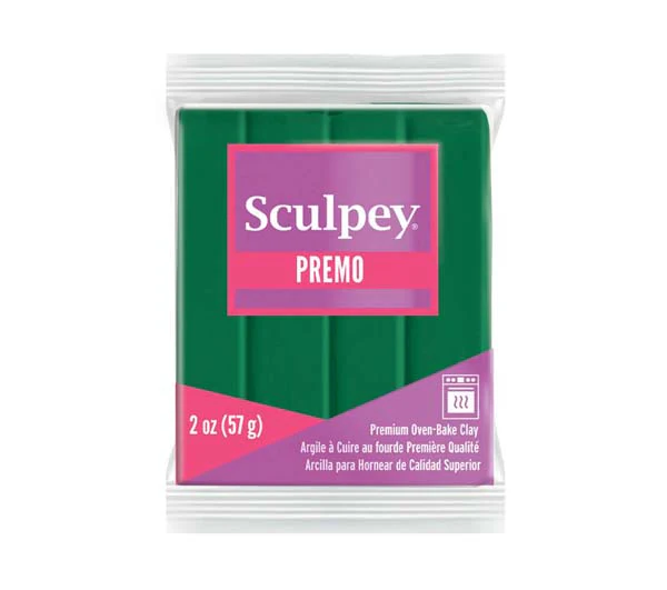 Premo Sculpey Modelling Clay, 57g, Forest Green