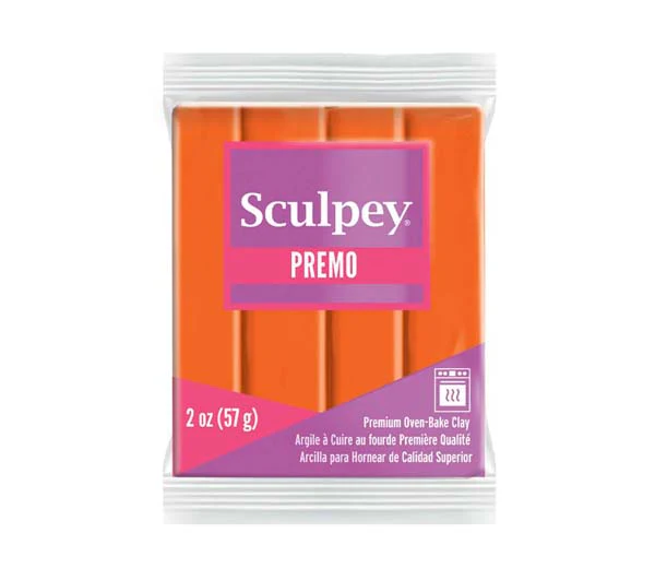 Premo Sculpey Modelling Clay, 57g, Orange