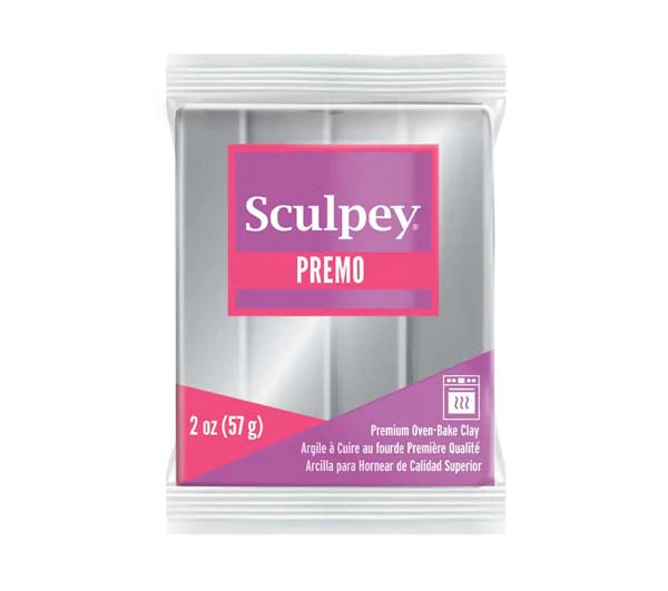 Premo Sculpey Modelling Clay, 57g, Silver