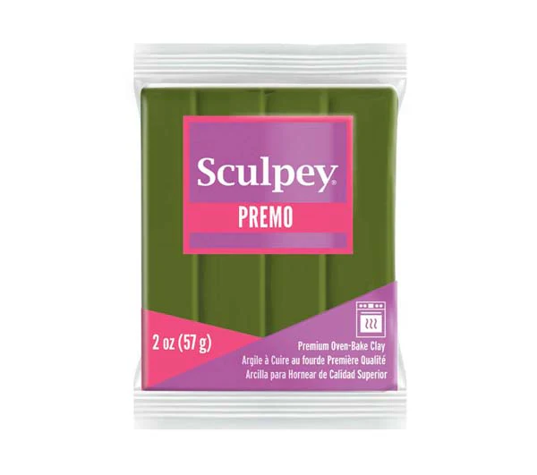 Premo Sculpey Modelling Clay, 57g, Spanish Olive