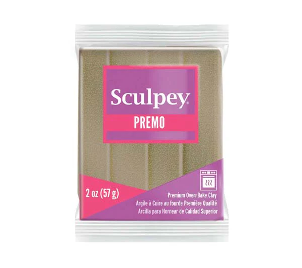 Premo Sculpey Modelling Clay, 57g, Yellow Gold Glitter