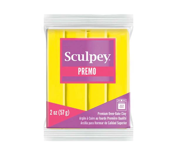 Premo Sculpey Modelling Clay, 57g, Zinc Yellow