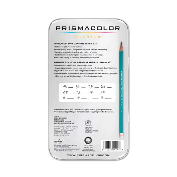 Prismacolor Premier Graphite Pencils, Soft Grade collection, 12Pk - Image 2