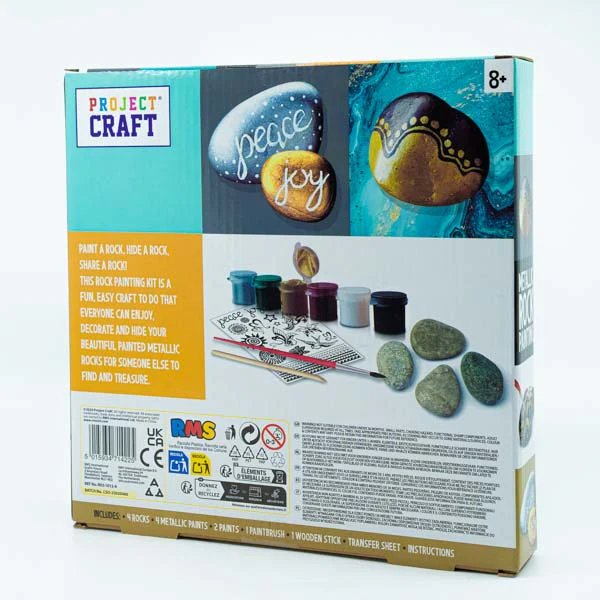 Project Craft Metallic Rock Painting Kit - Image 2