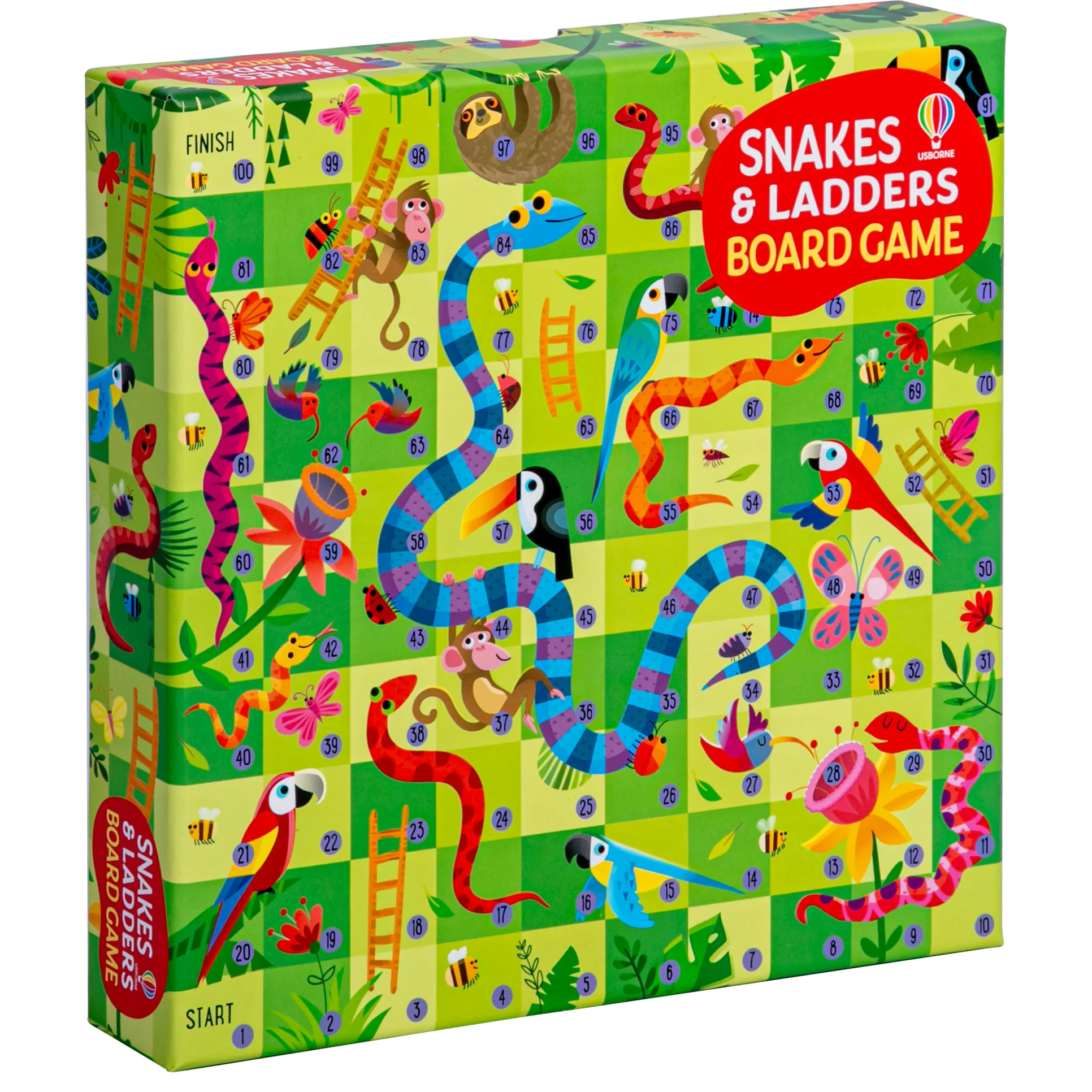 Usborne Rainforest-Themed Snakes and Ladders Game - Image 2