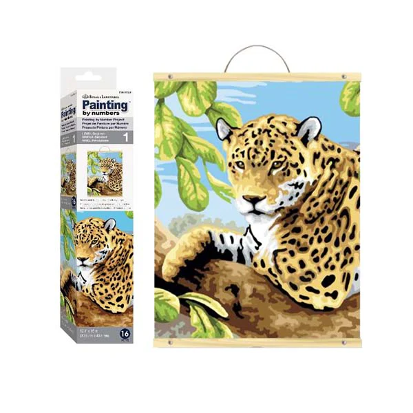 Royal & Langnickel Painting By Numbers SCROLL Leopard In Tree