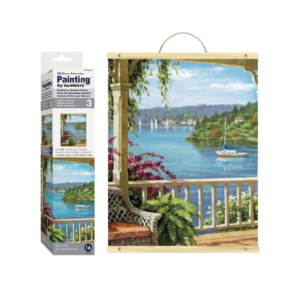 Royal & Langnickel Painting By Numbers SCROLL Silver Lake Veranda