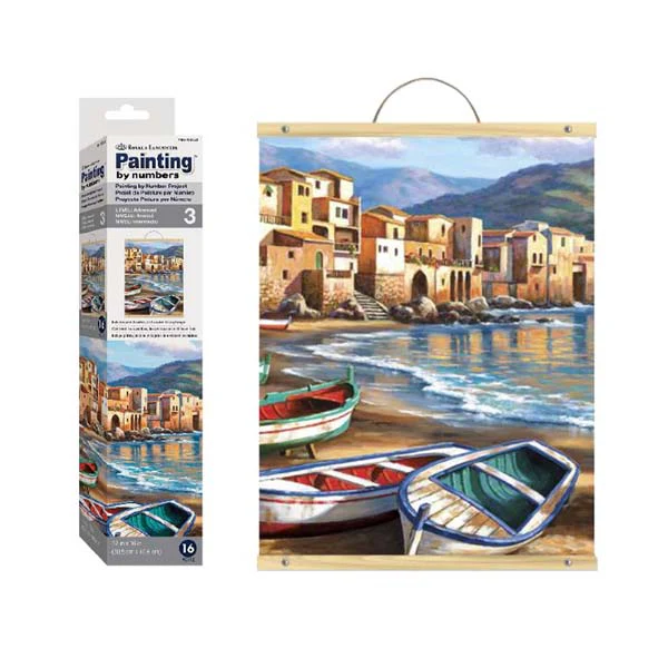 Royal & Langnickel Painting By Numbers SCROLL Spiaggia Della Citta