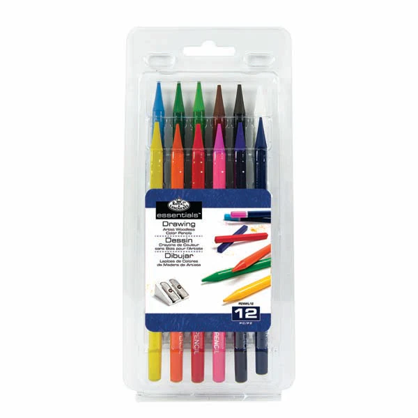Royal & Langnickel R&L 12pc Woodless Colour Pencil Set