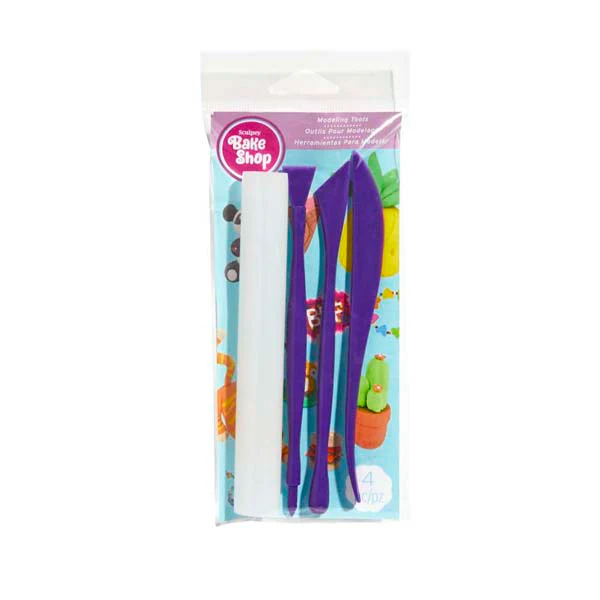 Sculpey Bake Shop Modeling Tool Set, 4Pcs