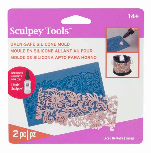 Sculpey Bakeable Silicone Mold, Lace