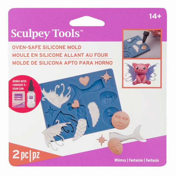 Sculpey Bakeable Silicone Mold, Whimsy