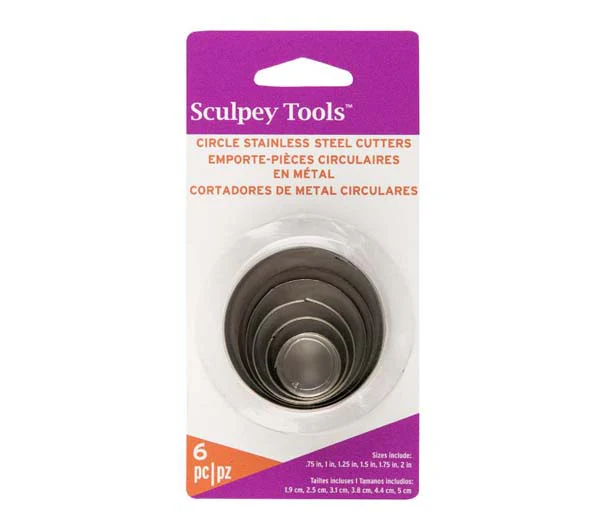 Sculpey Graduated Circles Cutters, 6pc