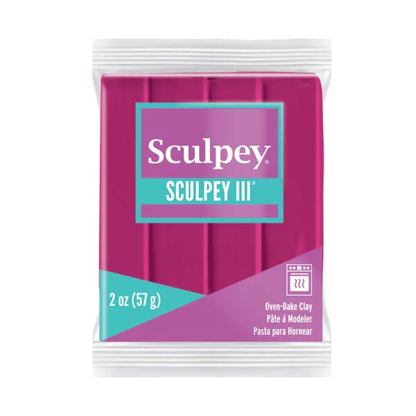 Sculpey III Modelling Clay, 57g, Berry