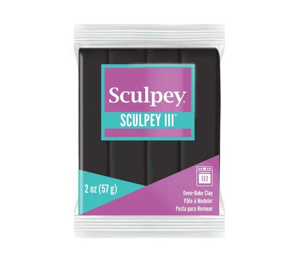 Sculpey III Modelling Clay, 57g, Black