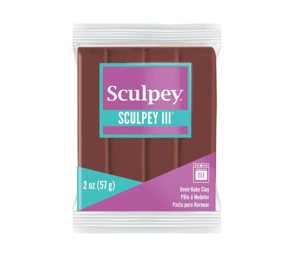 Sculpey III Modelling Clay, 57g, Chocolate