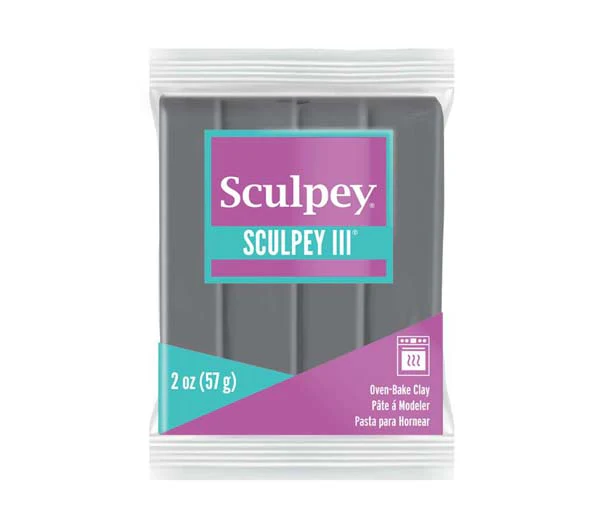 Sculpey III Modelling Clay, 57g, elephant Gray