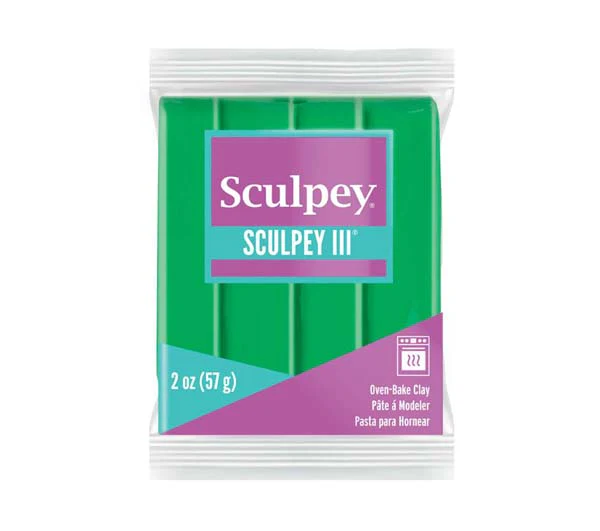Sculpey III Modelling Clay, 57g, Emerald