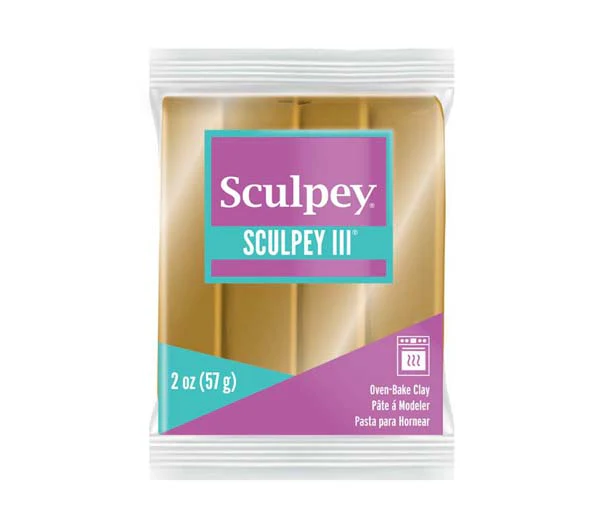 Sculpey III Modelling Clay, 57g, Jewelry Gold