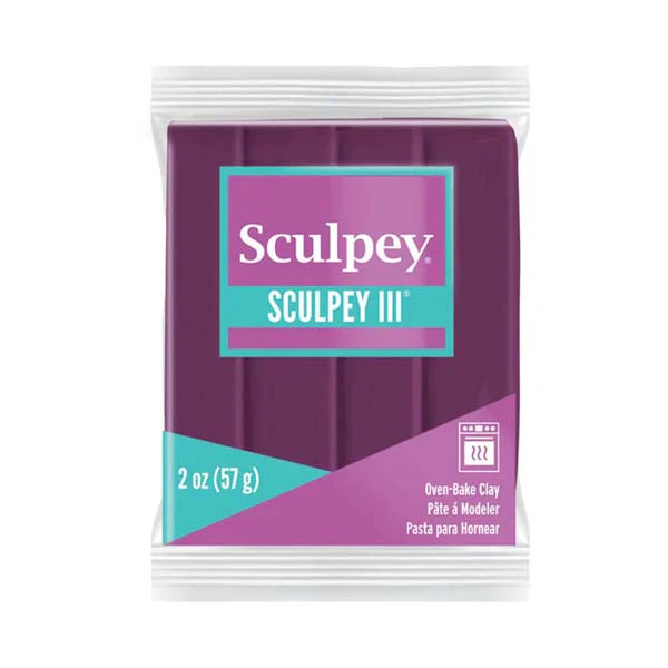 Sculpey III Modelling Clay, 57g, Plum