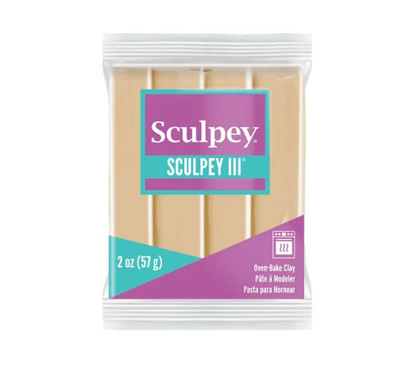 Sculpey III Modelling Clay, 57g, Tan