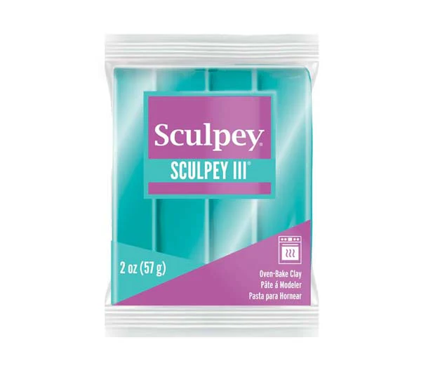 Sculpey III Modelling Clay, 57g, Teal Pearl