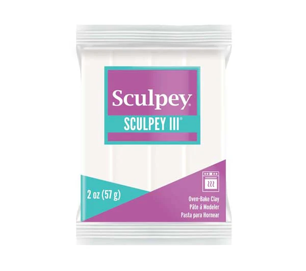 Sculpey III Modelling Clay, 57g, White