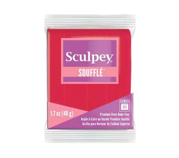 Sculpey Souffle Modelling Clay, 1.7oz/ 48g, Raspberry