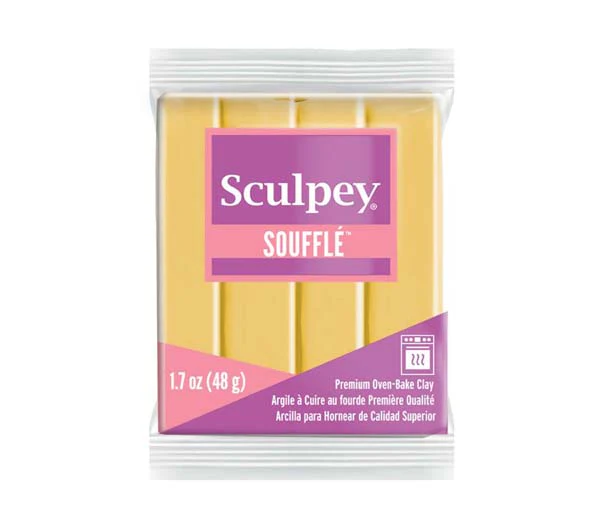 Sculpey Souffle Modelling Clay, 1.7oz/ 48g, Yellow Ochre