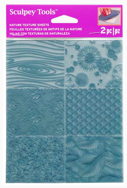 Sculpey Texture Sheet, Nature, 2Pcs