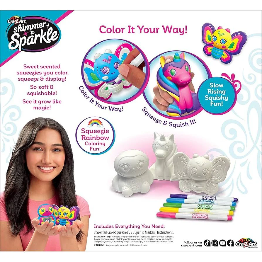 Shimmer N Sparkle Color Your Own Squeezie Fun - Image 2
