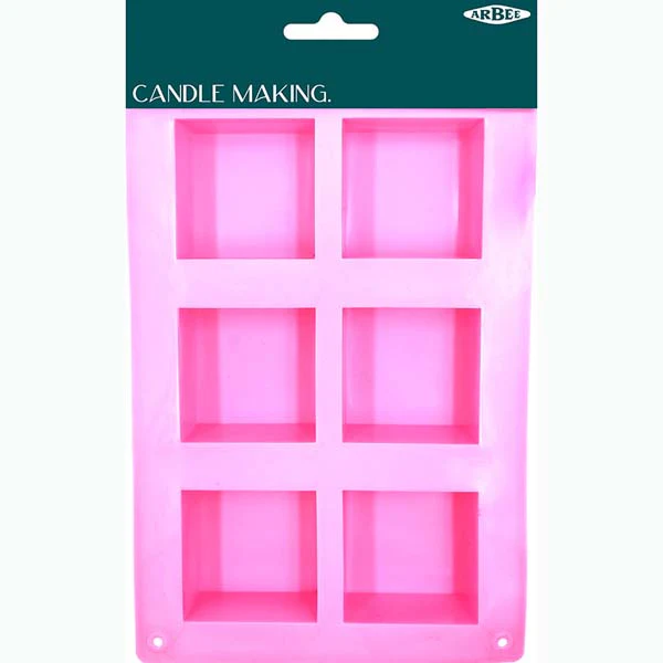 Silicone Candle Mould Square, 1pcs