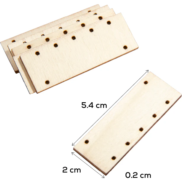 Simply DIY Plywood Jewellery Rectangle Pendant 55x20mm (6 Pieces) - Image 4